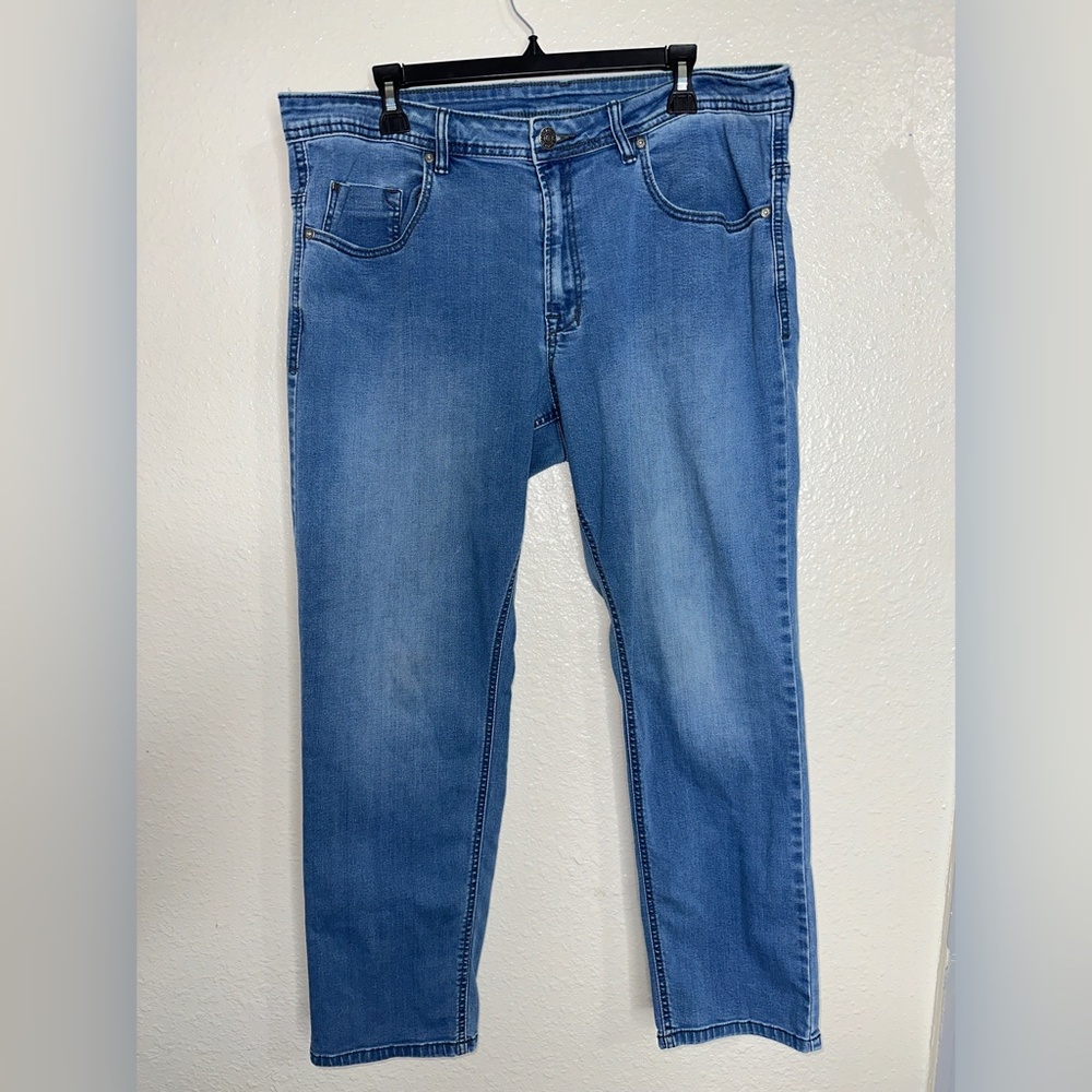 Buffalo David Bitton Axel Slim Stretch Medium Wash Denim Blue Jeans Mens 38X30